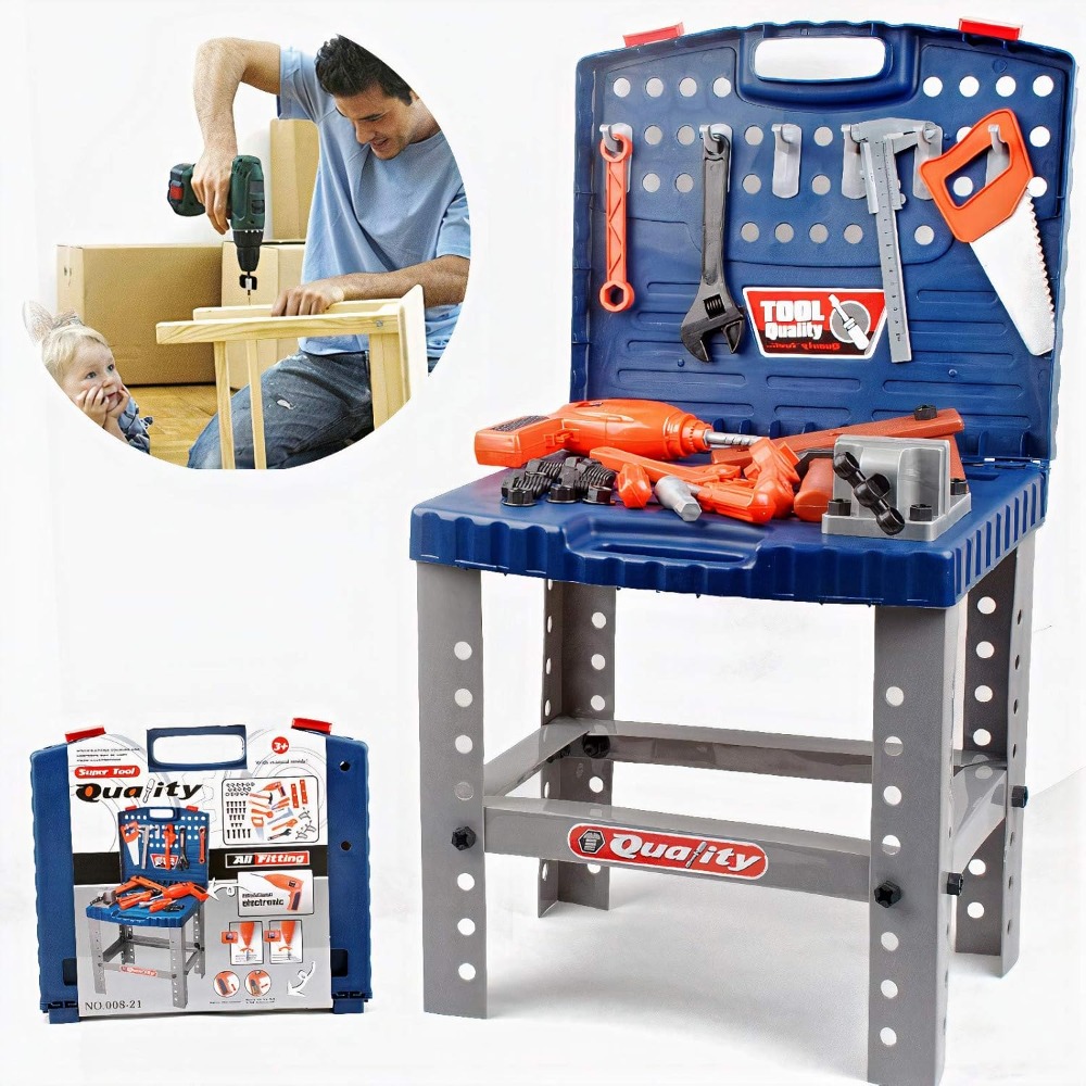 Tools Workshop For Kids - Kids Toy Tool Workbench with Realistic