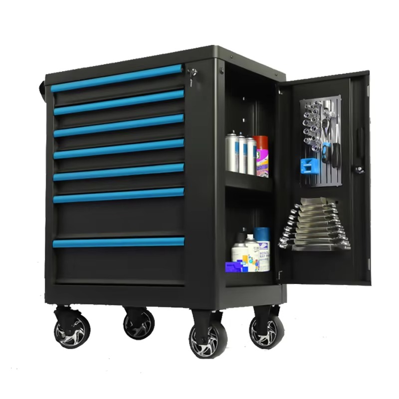 Workshop Tools Organizing - Durable Blue Iron Tool Cabinets Auto