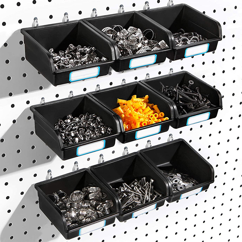 Workshop Tools Organizing - 1Set Efficient Pegboard Storage Bins With