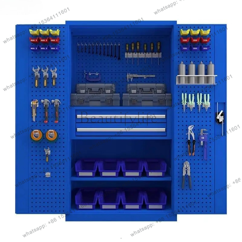 Workshop Tools Safety - Tool Cabinet Workshop Hardware Toolbox Double