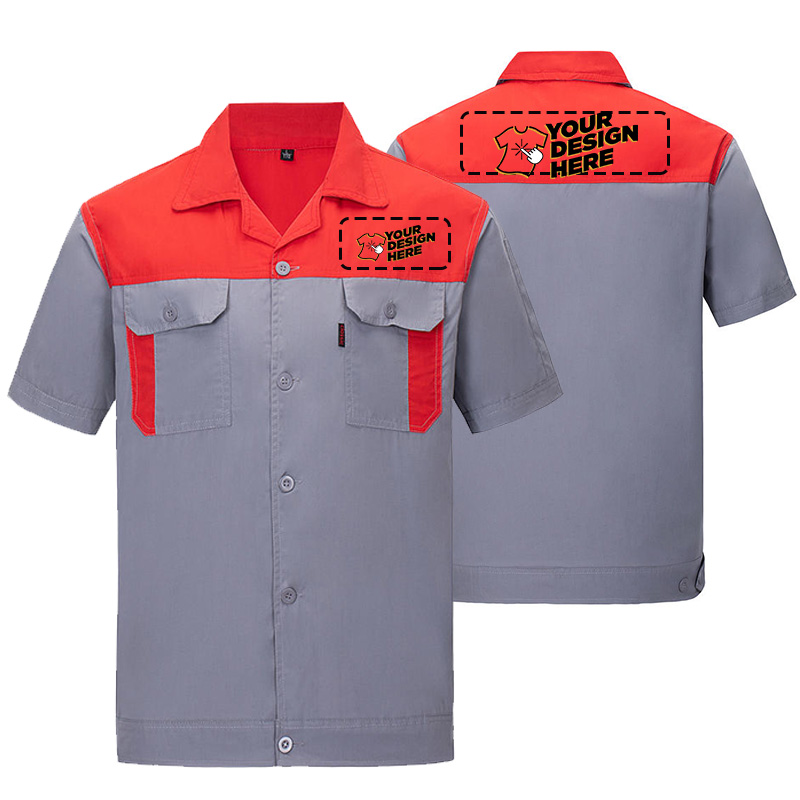 Maintenance Workshop Tools - DIY LOGO spring and autumn short-sleeved