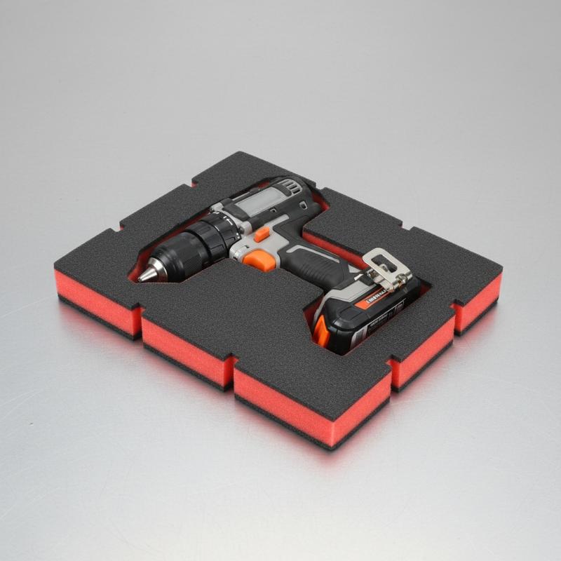 Tools Box For Workshop - 1Pcs Red Black Shockproof Foam Insert