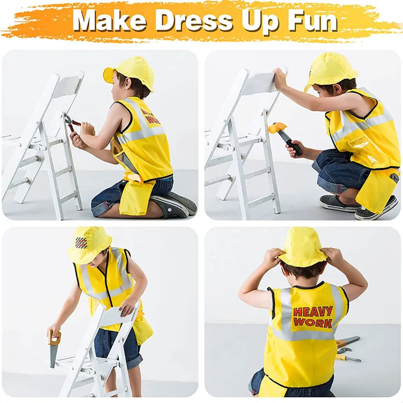 3-6Y Kids Construction Worker  - огляд і ціна Tools Workshop For Kids
