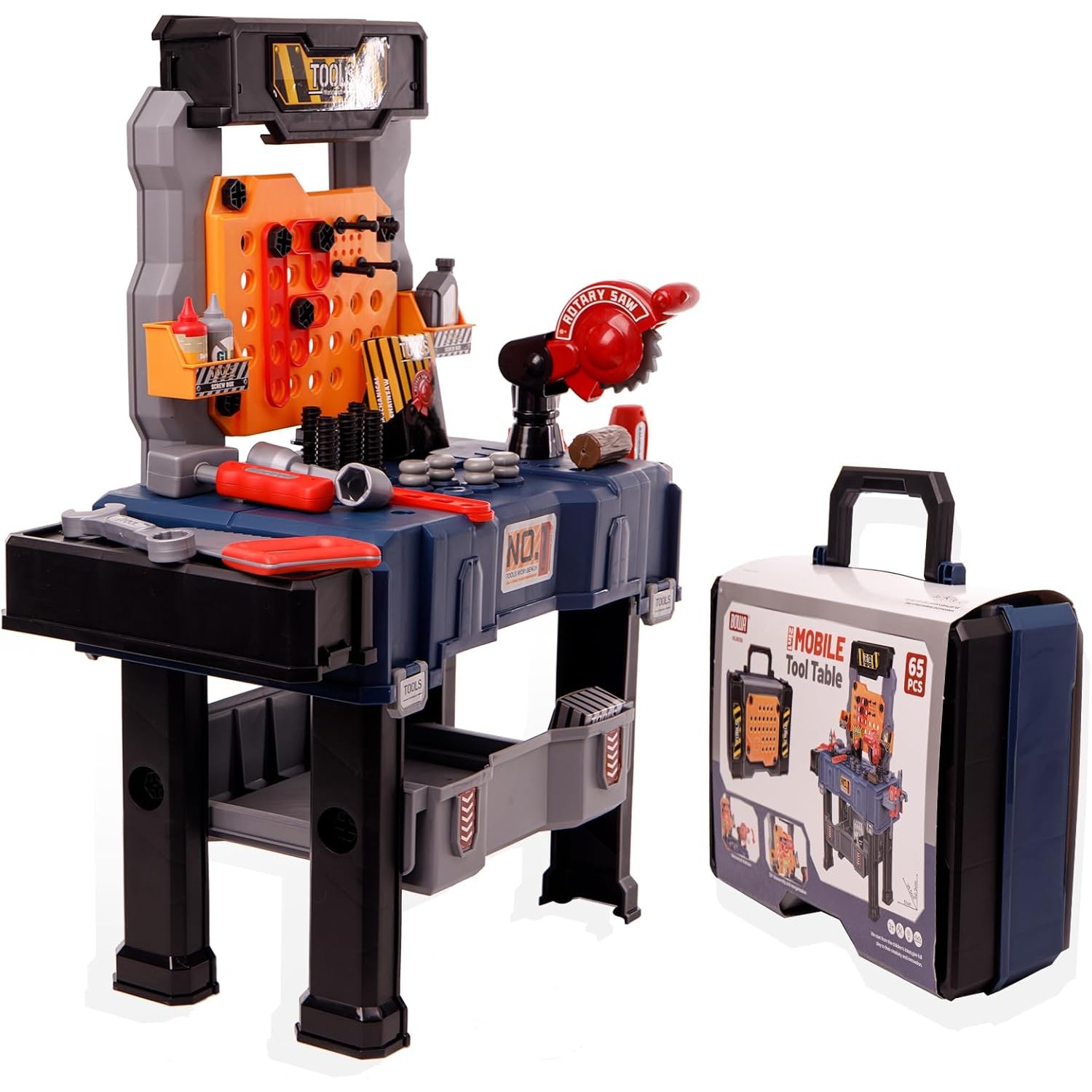 65PCS Kids Tool Bench Set Pret - огляд і ціна Tools Workshop For Kids