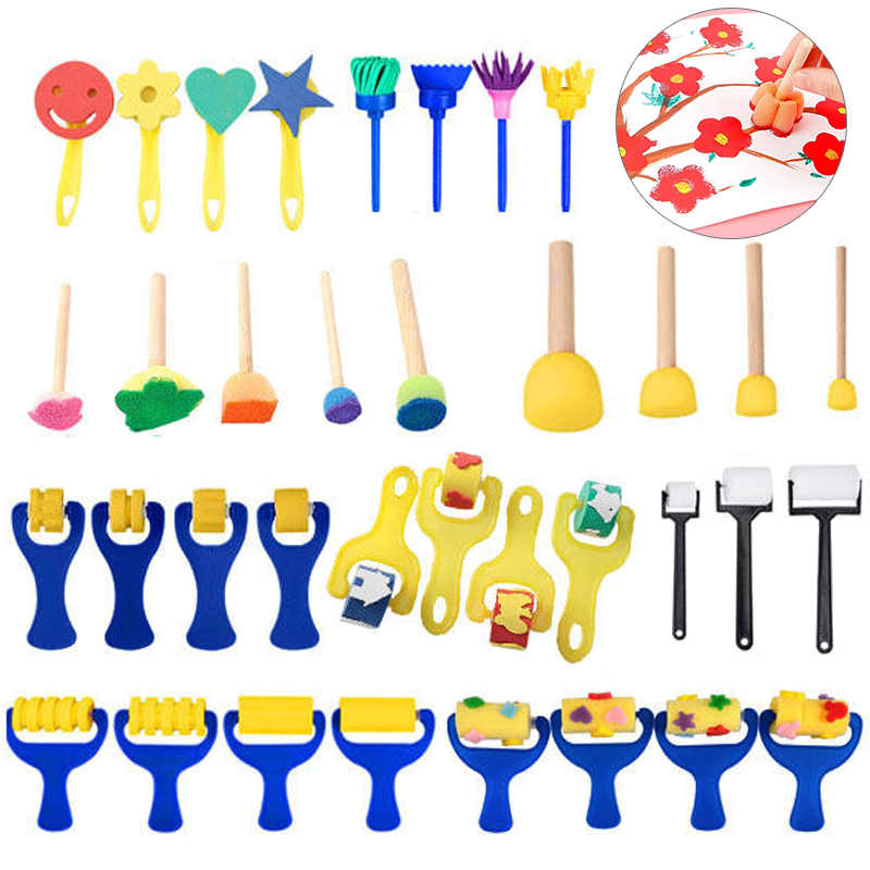 Children Drawing Sponge Brush - огляд і ціна Tools Workshop For Kids