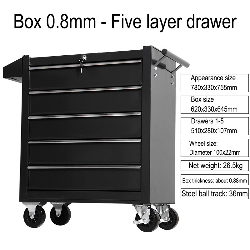 5 Drawer Storage Tool Box Trol - огляд і ціна Maintenance Workshop Tools