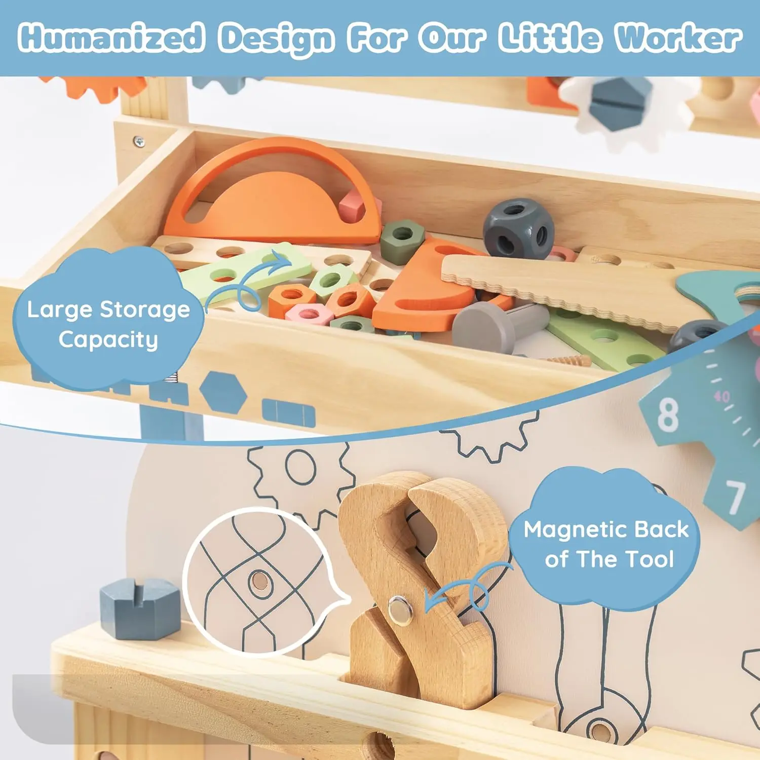 Robotime Robud Kids Tool Bench - огляд і ціна Tools Workshop For Kids