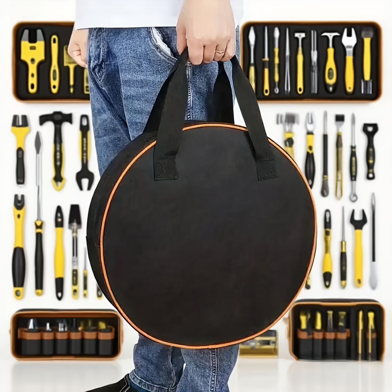 1-Piece Round Tool Storage Bag - огляд і ціна Workshop Tools Organizing