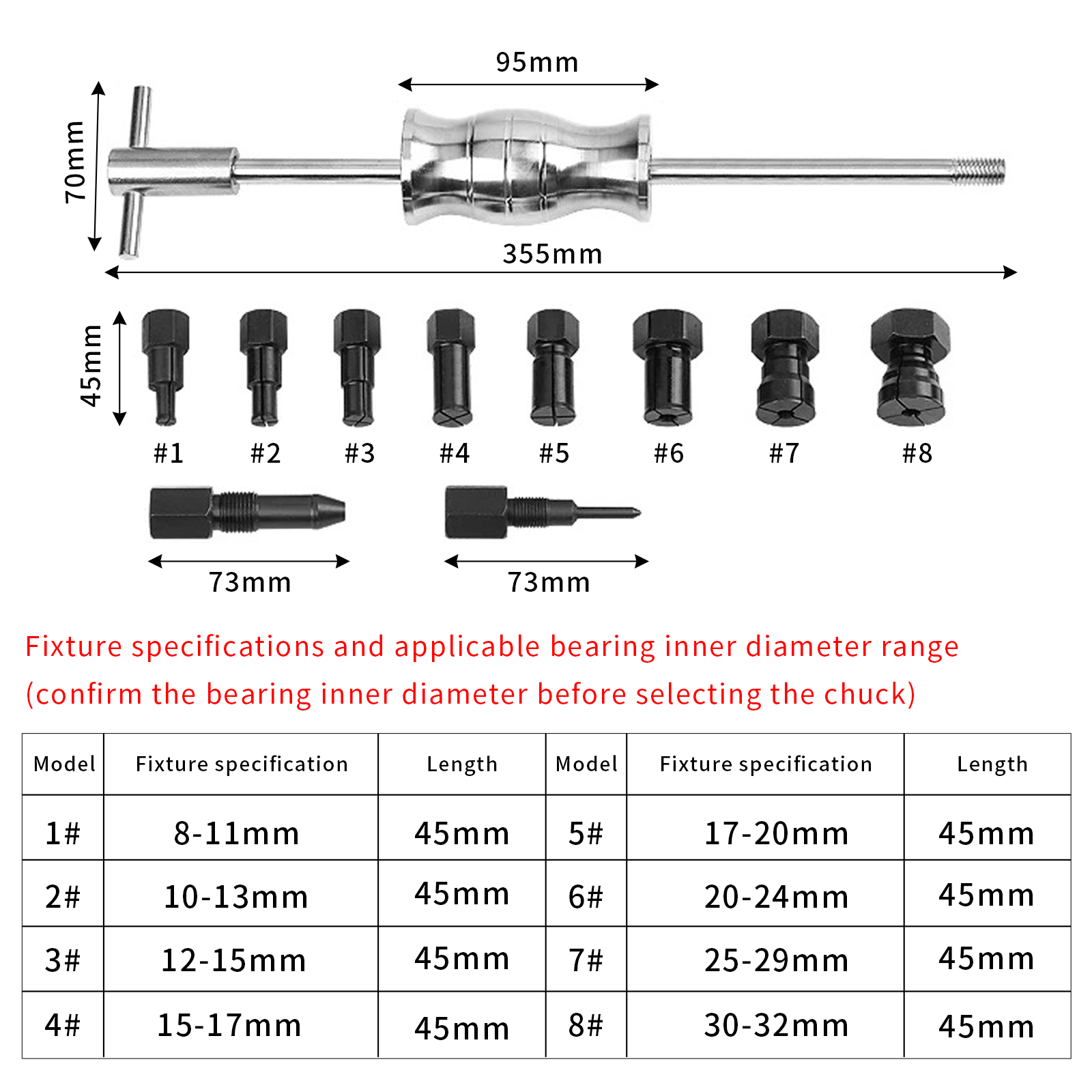 12Pcs/Set Slide Hammer Bearing - огляд і ціна Maintenance Workshop Tools