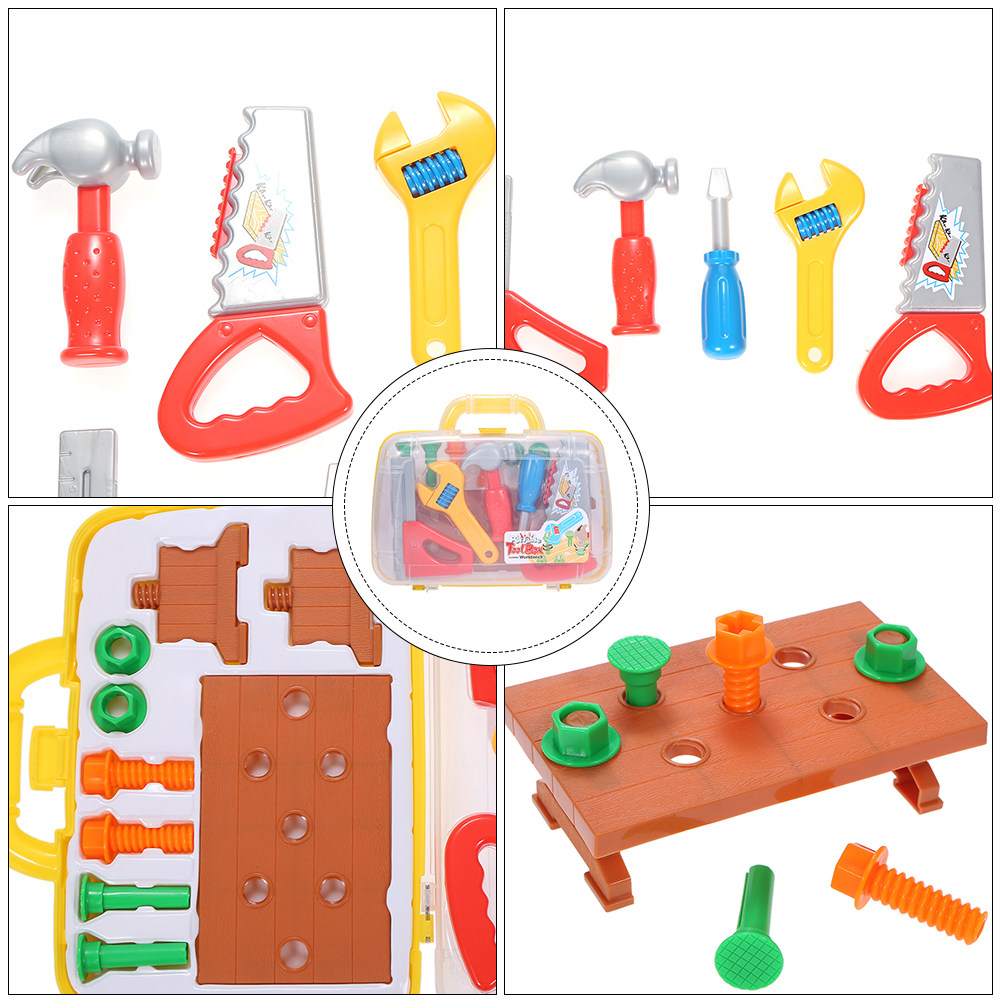 1Set Plastic Tool Box Playset  - огляд і ціна Tools Workshop For Kids