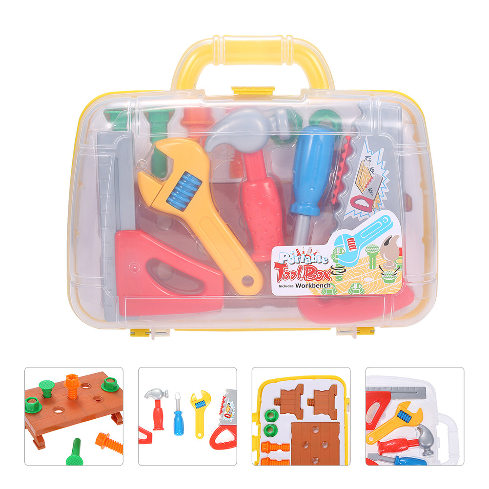 1Set Plastic Tool Box Playset  - огляд і ціна Tools Workshop For Kids