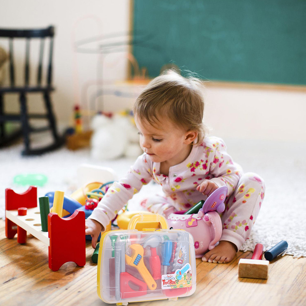 1Set Plastic Tool Box Playset  - огляд і ціна Tools Workshop For Kids