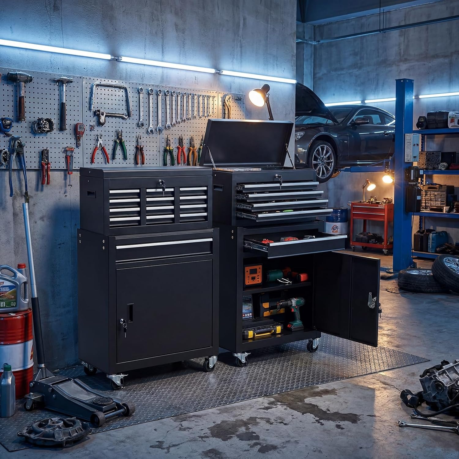 5 Drawer Rolling Tool Cabinet  - огляд і ціна Tools Box For Workshop
