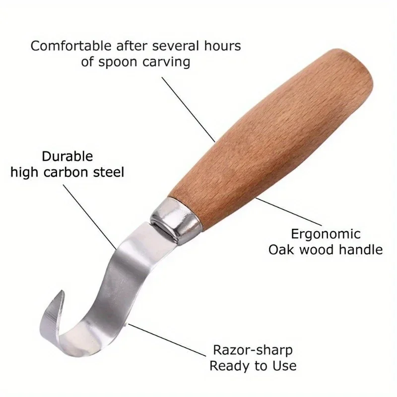 Wood Carving Knife Chisel Hook - огляд і ціна Workshop Tools Diy