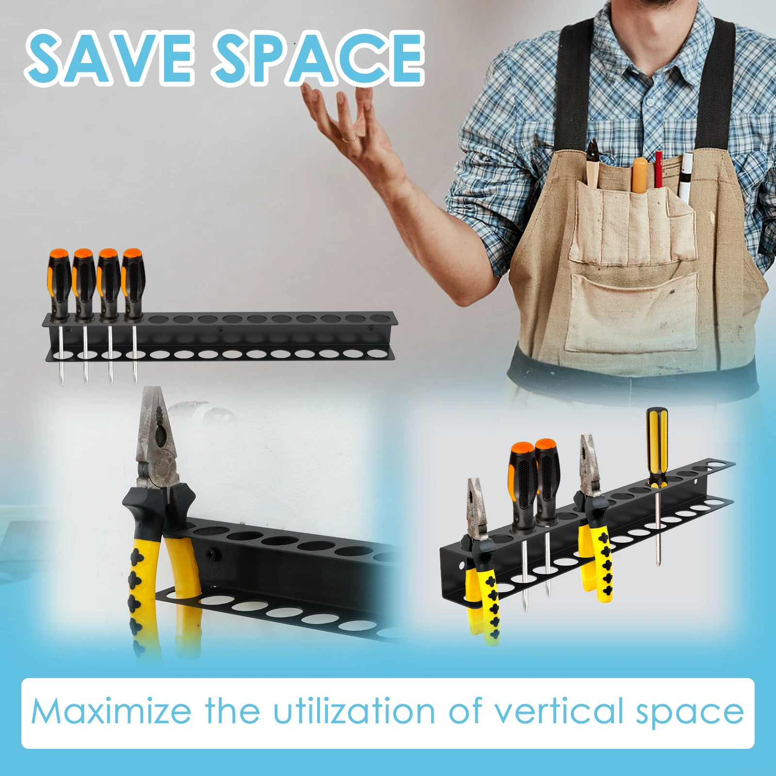 Steel Wall Mount Screwdriver W - огляд і ціна Workshop Tools Hanger