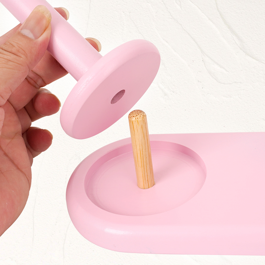 1pc Double-Axis Wooden Yarn Ho - огляд і ціна Workshop Tools Diy