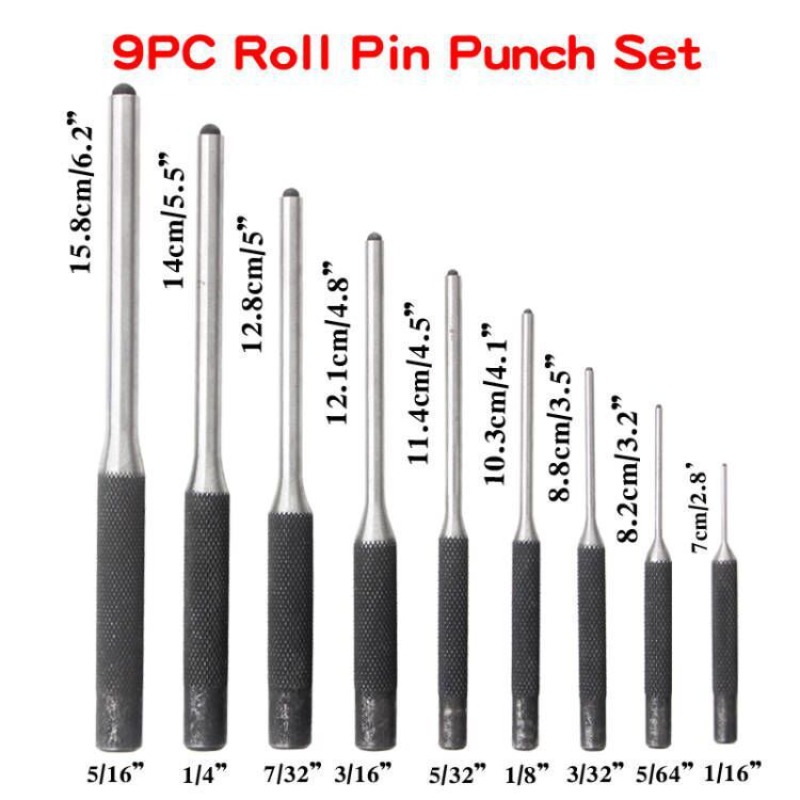 Professional 9Pcs Roll Pin Pun - огляд і ціна Maintenance Workshop Tools