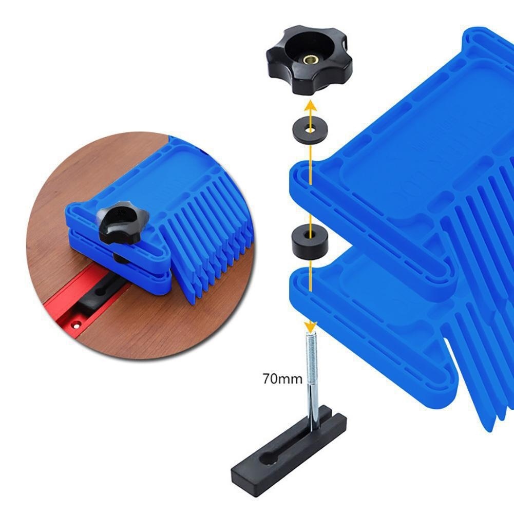 Blue ABS Plastic Feather Board - огляд і ціна Workshop Tools Safety