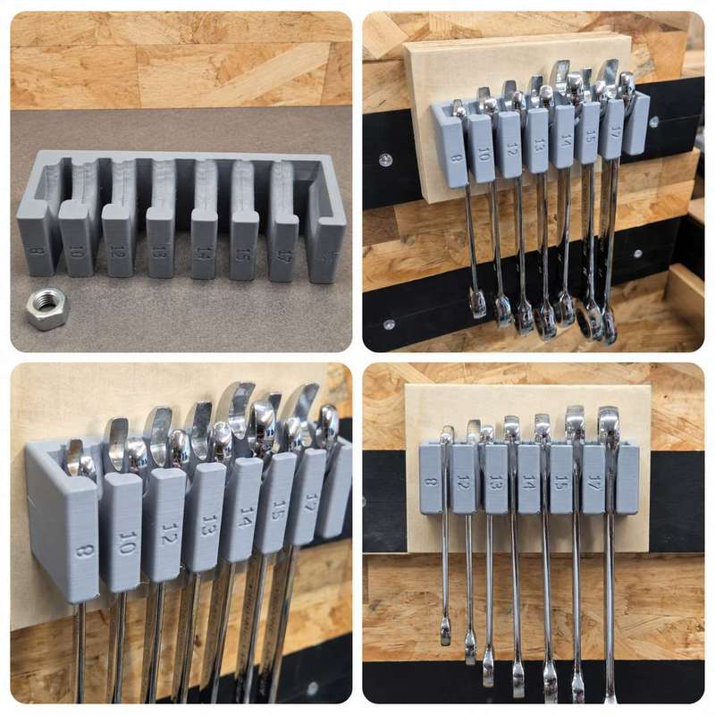 Wall Mount Wrench Organizer Ra - огляд і ціна Workshop Tools Organizing