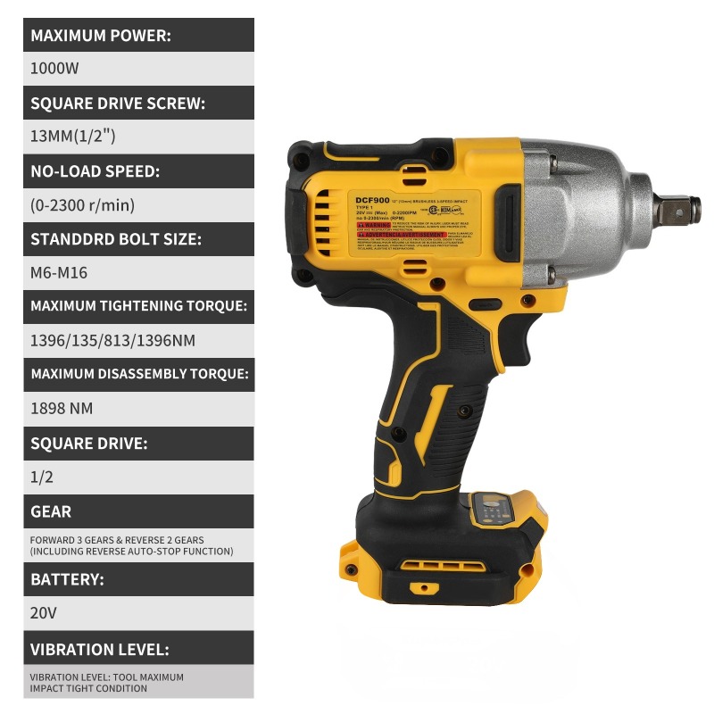 High Torque Cordless Impact Wr - огляд і ціна Workshop Tools Automotive