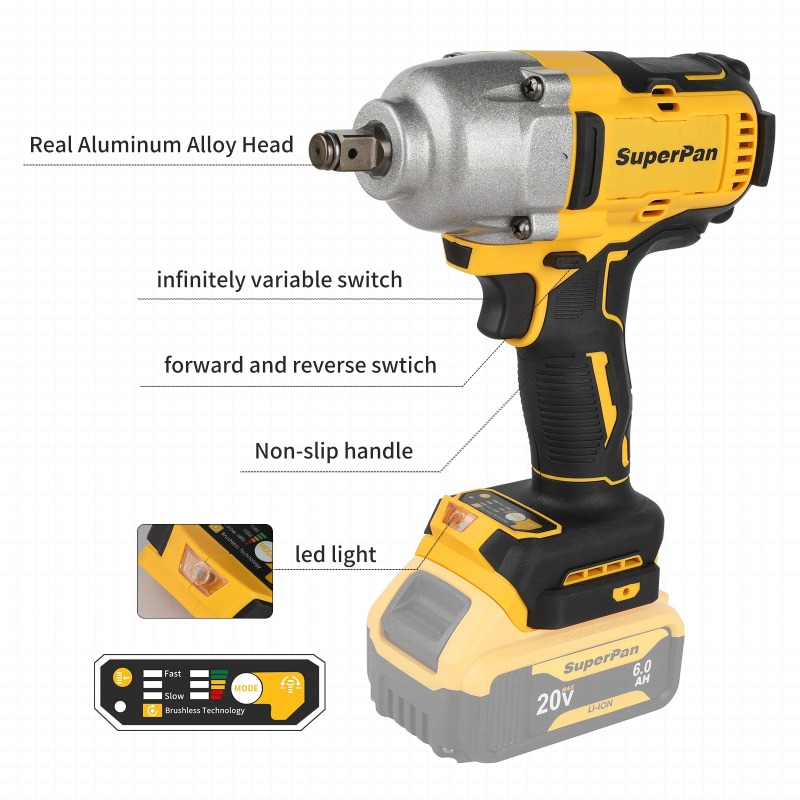 High Torque Cordless Impact Wr - огляд і ціна Workshop Tools Automotive